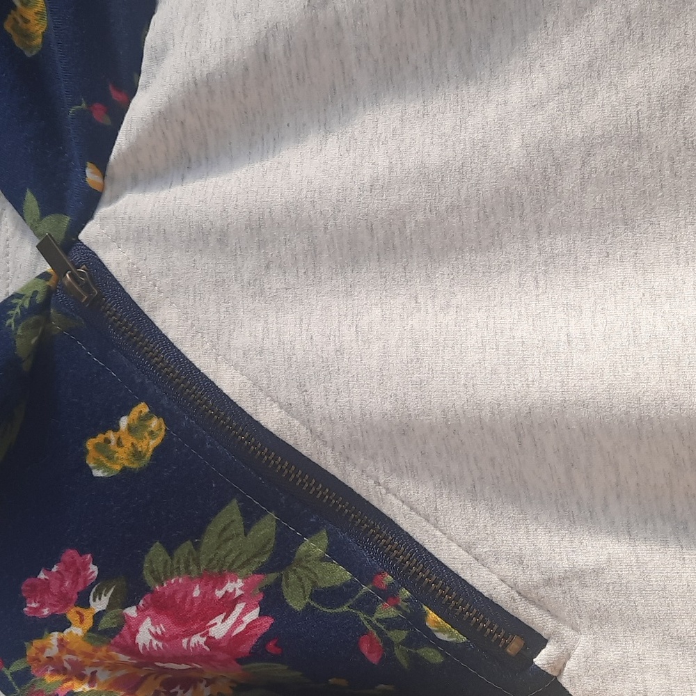 Ampersand Avenue Double hood Floral Accent Sweatshirt Hoodie - Picture 7 of 10